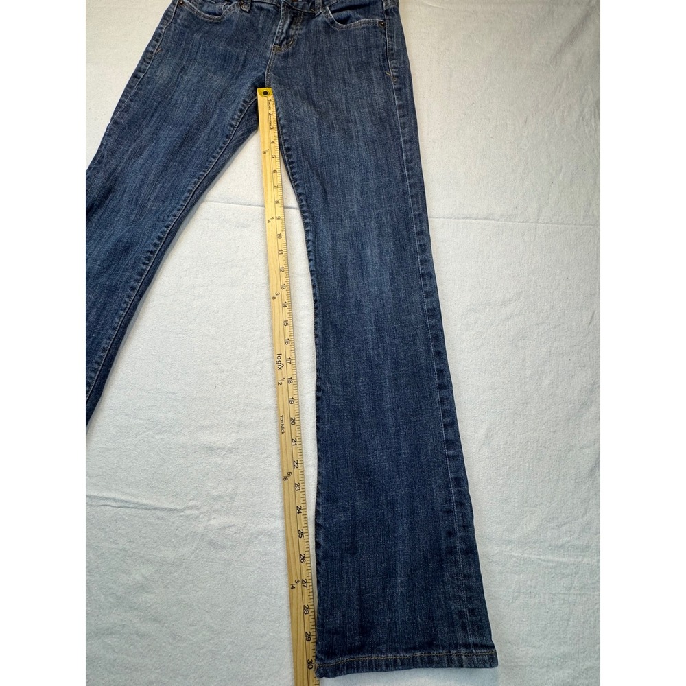 Los !T Jeans Star Bootcut Women Size 27 Blue Low Rise Dark Wash Denim - Picture 5 of 14